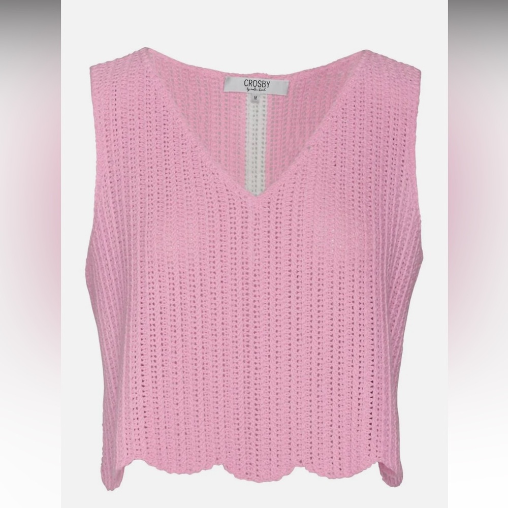 Crosby By Mollie Burch Scallop sweater tank